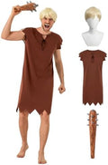 3 PCS Cavewoman & Caveman Halloween Costume Set for Couples