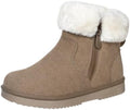Hsyooes Snow Boots for Women Suede Leather Winter Boots Warm
