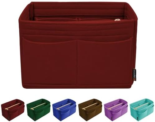 OMYSTYLE Purse Organizer Insert, Felt Tote Bag Organizer Insert with 5 Sizes, Handbag Dividers for Inside Purse, Compatible with Longchamp, Neverful, Speedy and More