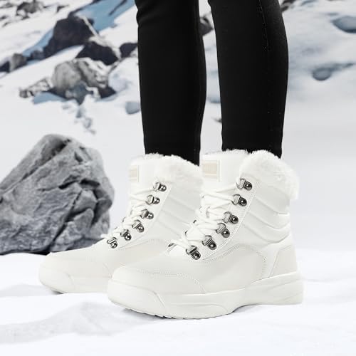 Dannto Women Winter Snow Boots Warm Shoes Fur Lined Ankle Booties