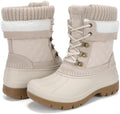 Womens Duck Boots Waterproof Winter Snow Mid-Calf Booties for Cold Weather
