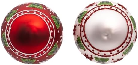 Kurt Adler 3-inch Glass Nutcracker Design Ball Ornaments