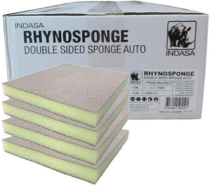 Buy Indasa Rhyno Sponge Double Sided Hand Sanding Pads, Micro Fine