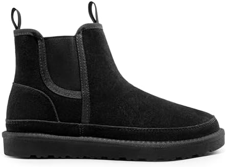 Bruno Marc Men's FuzzyGo Winter Chelsea Boots