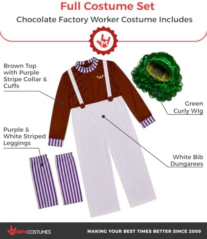 Morph Factory Worker Costume Men, Halloween Costumes for Men