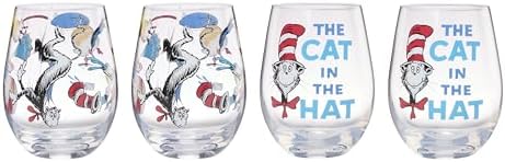 Lenox Dr. Seuss Cat in the Hat Tumblers, Set of 4