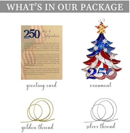 250 Anniversary USA Christmas Ornament, Christmas Decorations, America Gift