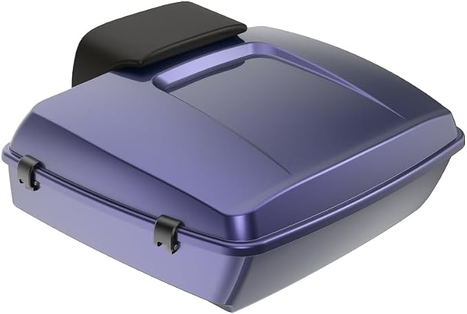 Advanblack 2026 Road Glide Tour Trunk Pack Purple Abyss Chopped Tour Trunk Pack Backrest Pad for '97-'26 Harley Touring Road King Street Glide Electra Glide CVO models