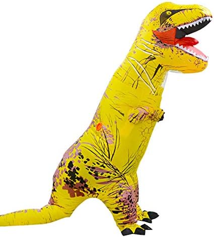 Funny Inflatable Dinosaur Costume for Adult and Kids,Blow Up Dinosaur Costume for Halloween Cosplay Party