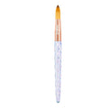 Kiara Sky Kolinsky Acrylic Nail Brush #20 – Pure Kolinsky Sable Hair, Iridescent Crystal Handle, Acetone Resistant, for Acrylic Application, Extensions & 3D Nail Art