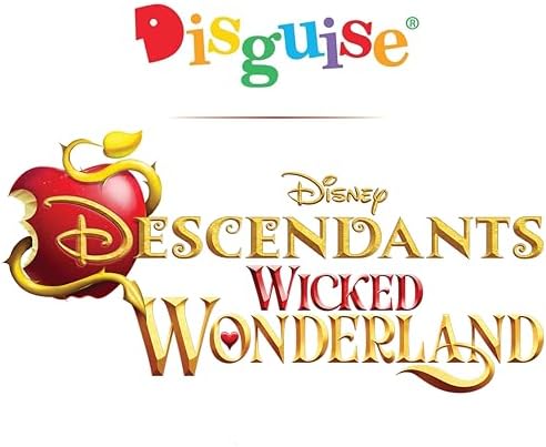 Disguise Girls' Disney Descendants Deluxe Pink Costume for Kids, Official Wicked Wonderland Halloween Costume Dress