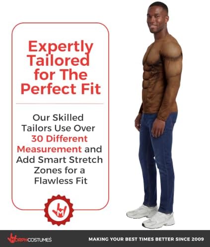 Morph Muscle Shirt Men, Bodybuilder Costume, Halloween Costumes for men