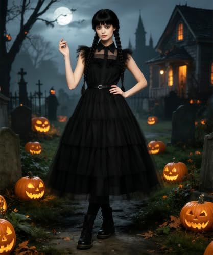 Adult Dress for Women Gothic Family Princess Costume with Accessories Set