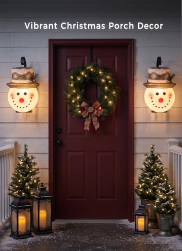 Brightown EVA Xmas Porch Light Covers, Christmas Decor for Garage & Porch