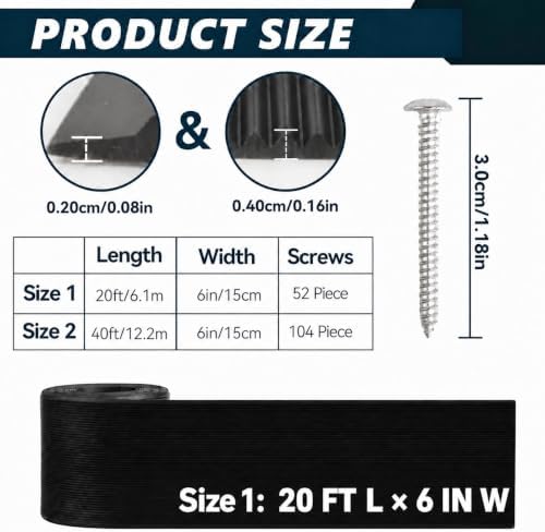 20 FT Snowmobile Trailer Ski Guides, 6 in HDPE Ramp Glides, 52 Screws