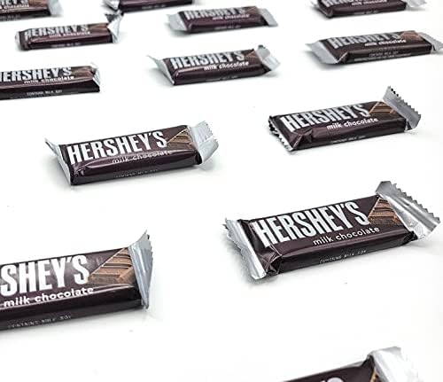 HERSHEY'S Milk Chocolate Snack Size Candy Bar, 5 Pound Bulk Package