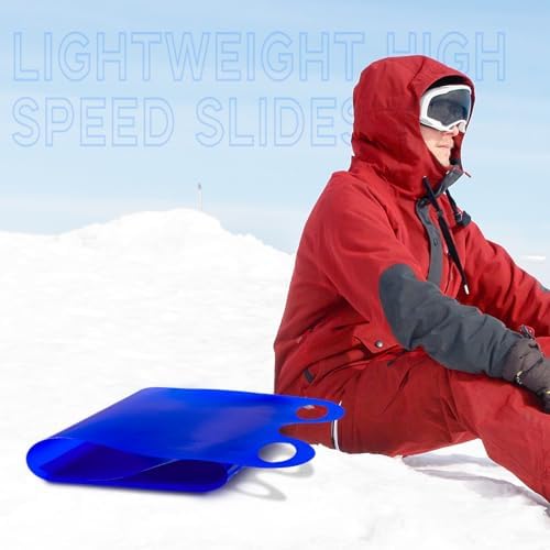 6 Pieces Large Winter Snow Sled for Adults 54"