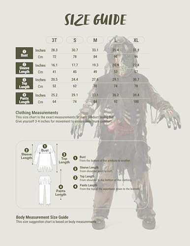 Spooktacular Creations Swamp Deluxe Skeleton Living Dead Zombie Costume for Halloween Kids Monster Role-Playing