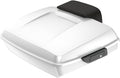 Advanblack Road Glide Tour Trunk Pack White Hot Pearl Razor Tour Trunk Pack Backrest Pad for '97-'25 Harley Touring Road King Street Glide Electra Glide CVO models