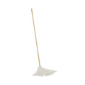 Boardwalk BWK116R Deck Mop, 48" Wooden Handle, 16oz Rayon Fiber Head (Pack of 6)