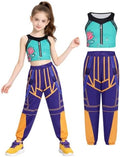 Pop Star Costume Kids Girls Stage Outfit Halloween Costumes with Accessory