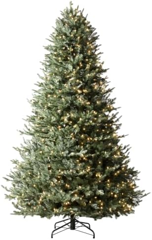 Balsam Hill BH Balsam Fir Full Tree - Realistic Artificial Christmas Tree with Premium Stand & Easy Assembly for Indoor Holiday Decorating, Clear, 9ft