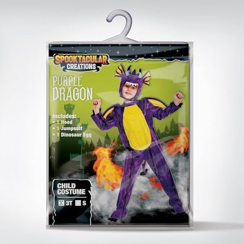 Spooktacular Creations Halloween Dragon Costume Toddler, Dinosaur Costume Kids with Eggs for Baby Halloween Dress Up Party