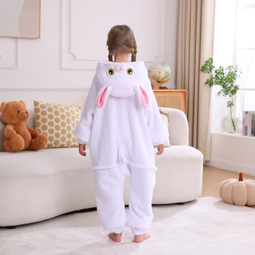 Animal Onesie Pajamas for Kids, Soft Flannel Halloween Cosplay Costume for Boys Girls