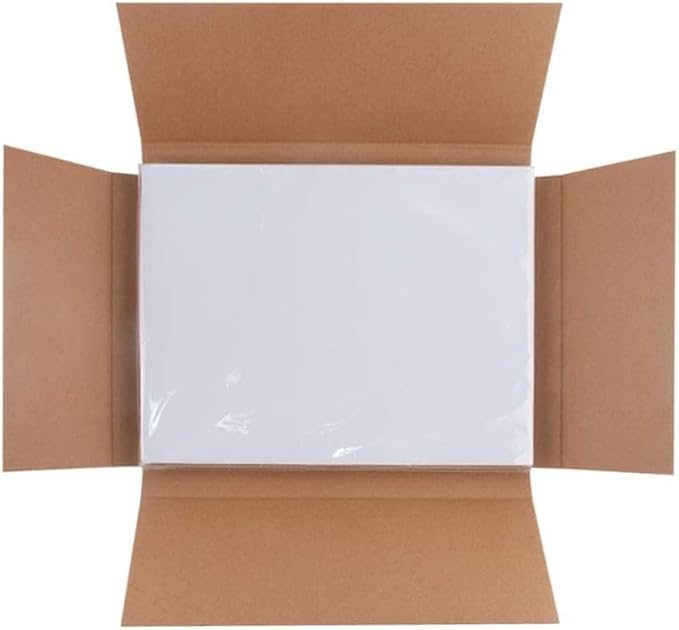 L LIKED 50 Full Sheet Self Adhesive Sticker Paper 8.5 x 11 Inches, Address Labels for Laser & Inkjet Printing (50 Sheets)