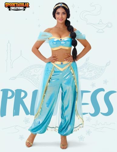 Spooktacular Creations Woman Halloween Costume, Arabian Princess Costume Women for Dress-Up Cosplay