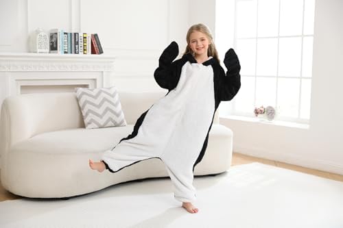 Animal Onesie Pajamas for Kids, Soft Flannel Halloween Cosplay Costume for Boys Girls