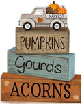 Lineshading 4 Pcs Fall Table Decoration for Home Rutic Fall Truck Decor