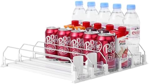 SZNLZQ Drink Organizer for Fridge,Holds 25 Cans