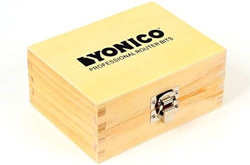 YONICO Router Bits Tongue & Groove Set 1/4-Inch Plywood Panel 2 Bit 1/4-Inch Shank 15231q