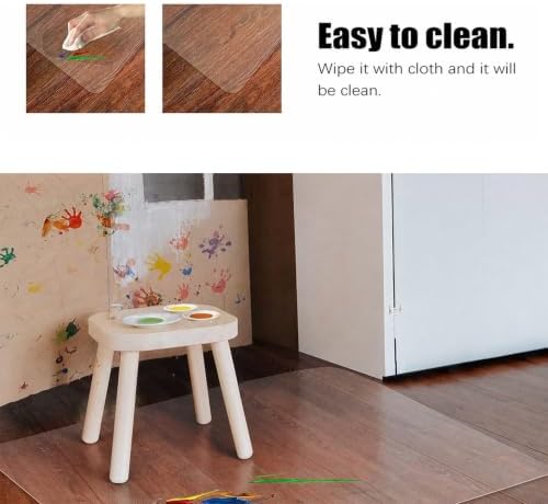 Kuyal Clear Chair mat for Hardwood Floor, 46 x 72 inches