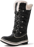 kingshow Globalwin Women’s Snow Boots – Mid-Calf-Length Winter Boots For Women with Faux Fur Lining, Insulated Cold Weather Protection, and Non-Slip Traction Sole