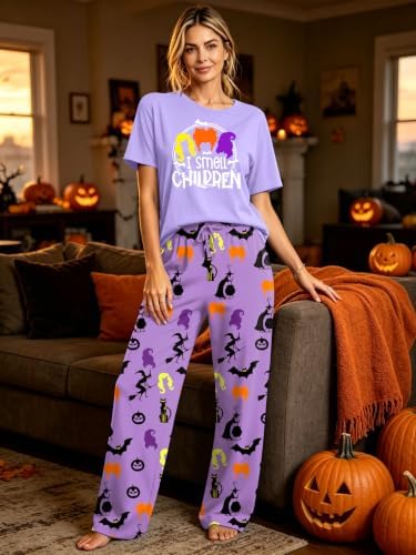 Skull Sets for Women Halloween Bloody Shirts Dancing Skeleton 2 Pc Set