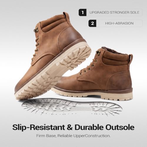 Vostey Men's Hiking Boots Waterproof Casual Chukka Boots for Men