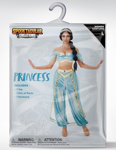 Spooktacular Creations Woman Halloween Costume, Arabian Princess Costume Women for Dress-Up Cosplay