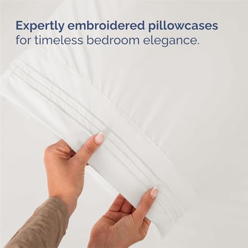 King Size 4 Piece Sheet Set - Breathable & Cooling Sheets - Antique White