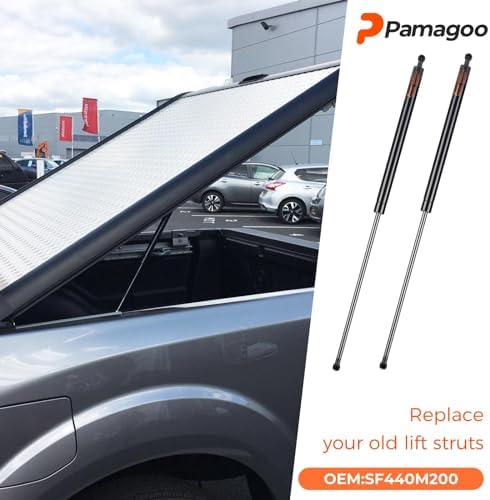 SF440M200 44 inch 200Lb Gas Struts, 44" Spring Shock Lift Support for Snowmobile Trailer Heavy Floor Hatch Heavy-Duty Sled Trailer Tonneau Cover Trap Door with 13MM Ball Stud, Qty 2