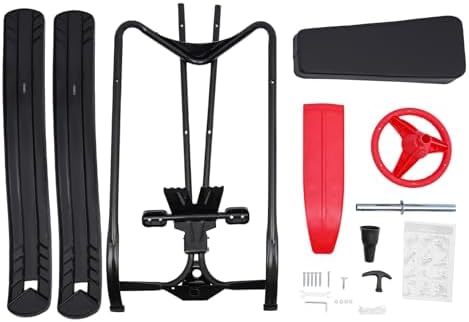 Snow Sled for Kids, Steerable Sled with Brakes, 220 LBS Snow Racer for
