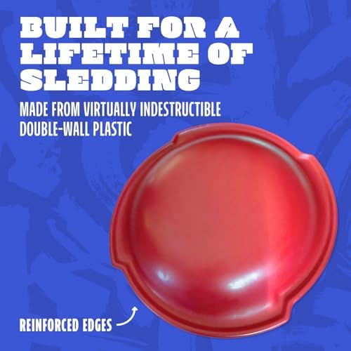 Flexible Flyer Roto Molded Snow Sled for Adults & Kids. Heavy Duty Plastic SNO Slider