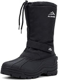 ALEADER Men's Winter Waterproof Insulated Shell Warm Inner Comfortable Outdoor Snow Boots