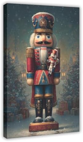 JDBeehpy Big &Small Nutcracker Soldier Framed Canvas Prints24x36inch