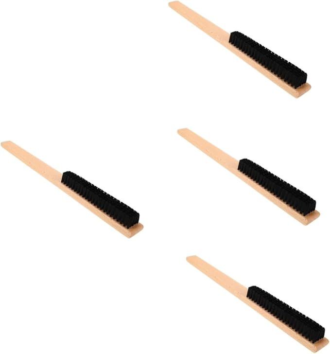 BESPORTBLE 4pcs Clothing Bristles Brush Wood Handle Versatile Scrub Brush for Clothes and Hats for Home Cleaning and Maintenance and Lightweight Design