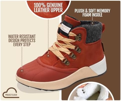 Project Cloud Waterproof Snow Boots for Women Fall Shoes for Women 2026