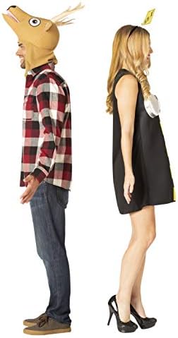 Rasta Imposta Deer in Headlights Couples Costume, One Size Fits Most Adults