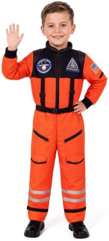 Spooktacular Creations Astronaut Costume with Helmet, Space Suit for Toddler, Kids Astronaut Halloween Costume for Cosplay