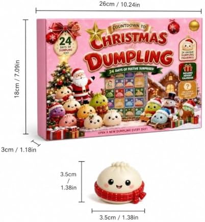 Squishy Advent Calendar 2026 Christmas Gift 24 Days Holiday Decor Countdown